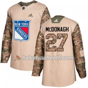 Miesten NHL New York Rangers Pelipaita Ryan McDonagh 27 Adidas 2017-2018 Camo Veterans Day Practice Authentic